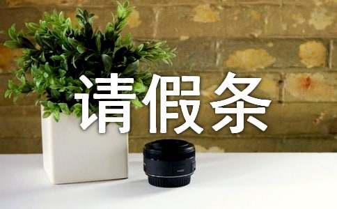 标准请假条-小麦知识